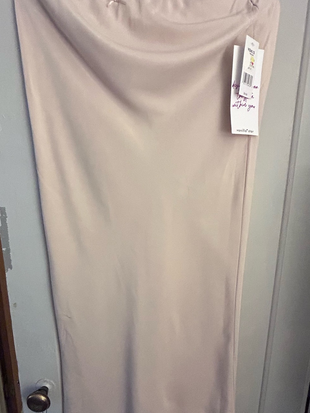 Vanilla Star Cream Maxi Skirt M